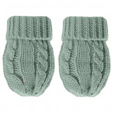 BM12-SG: Sage Cable Knit Mittens